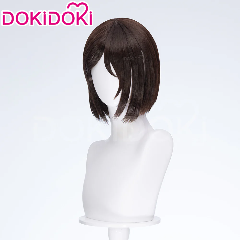 【Brown Ver Ready For Ship】DokiDoki Anime Cosplay Women Sister Wig Short Straight Brown Platinum Blonde Hair - Image 3