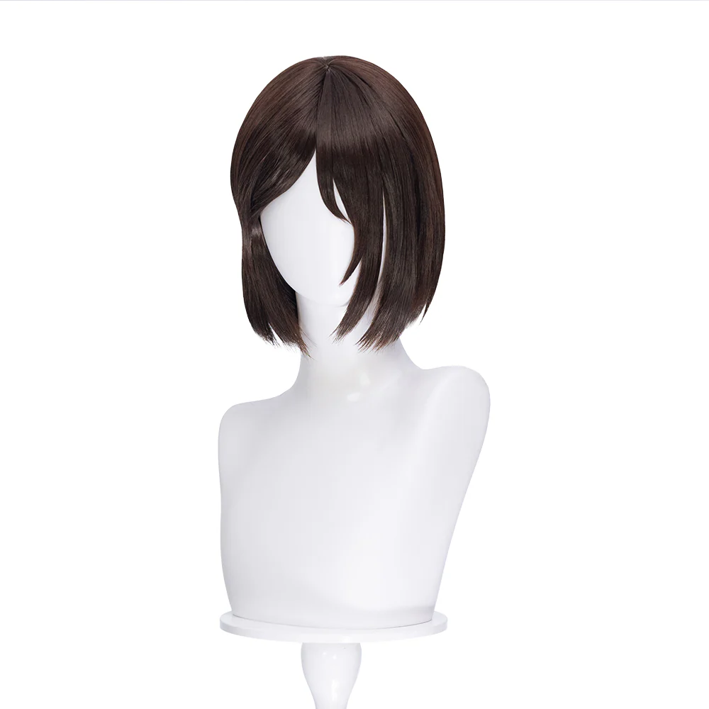 【Brown Ver Ready For Ship】DokiDoki Anime Cosplay Women Sister Wig Short Straight Brown Platinum Blonde Hair - Image 5