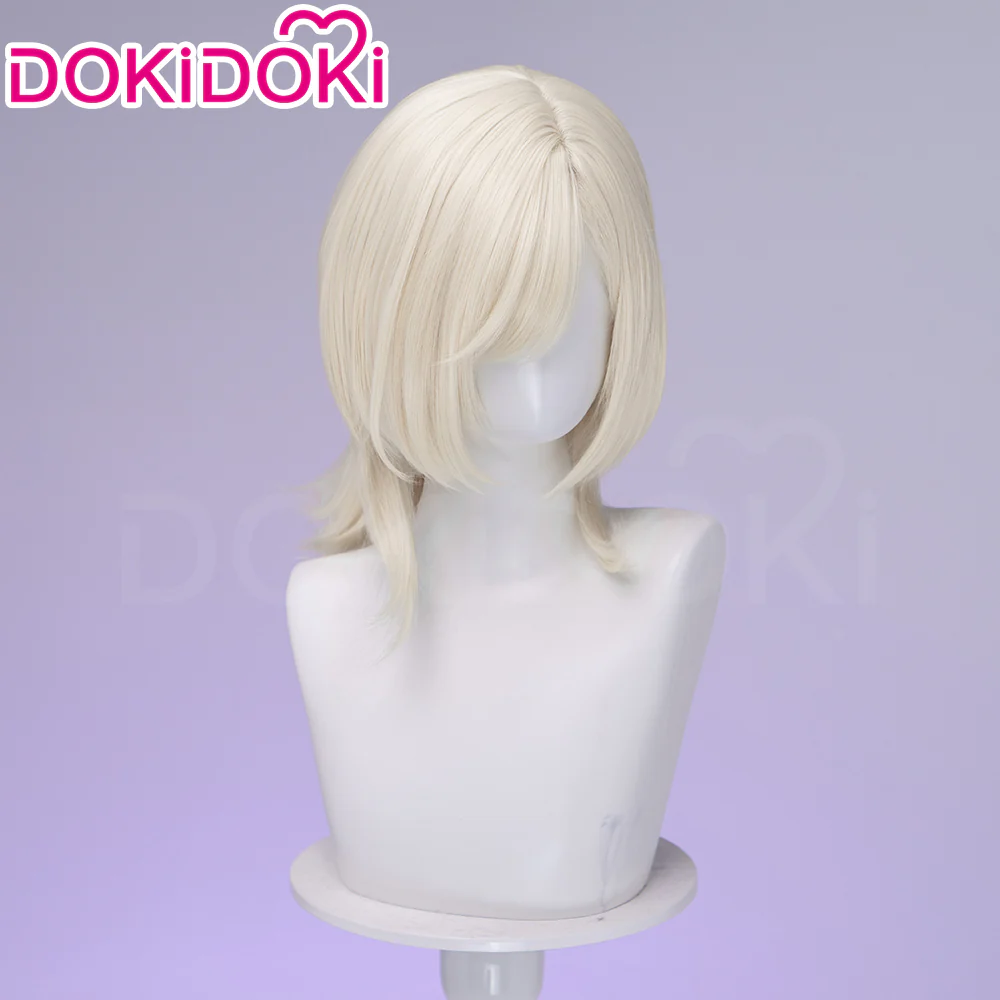 【Brown Ver Ready For Ship】DokiDoki Anime Cosplay Women Sister Wig Short Straight Brown Platinum Blonde Hair - Image 8