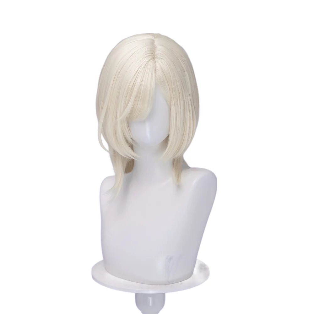 【Brown Ver Ready For Ship】DokiDoki Anime Cosplay Women Sister Wig Short Straight Brown Platinum Blonde Hair - Image 9