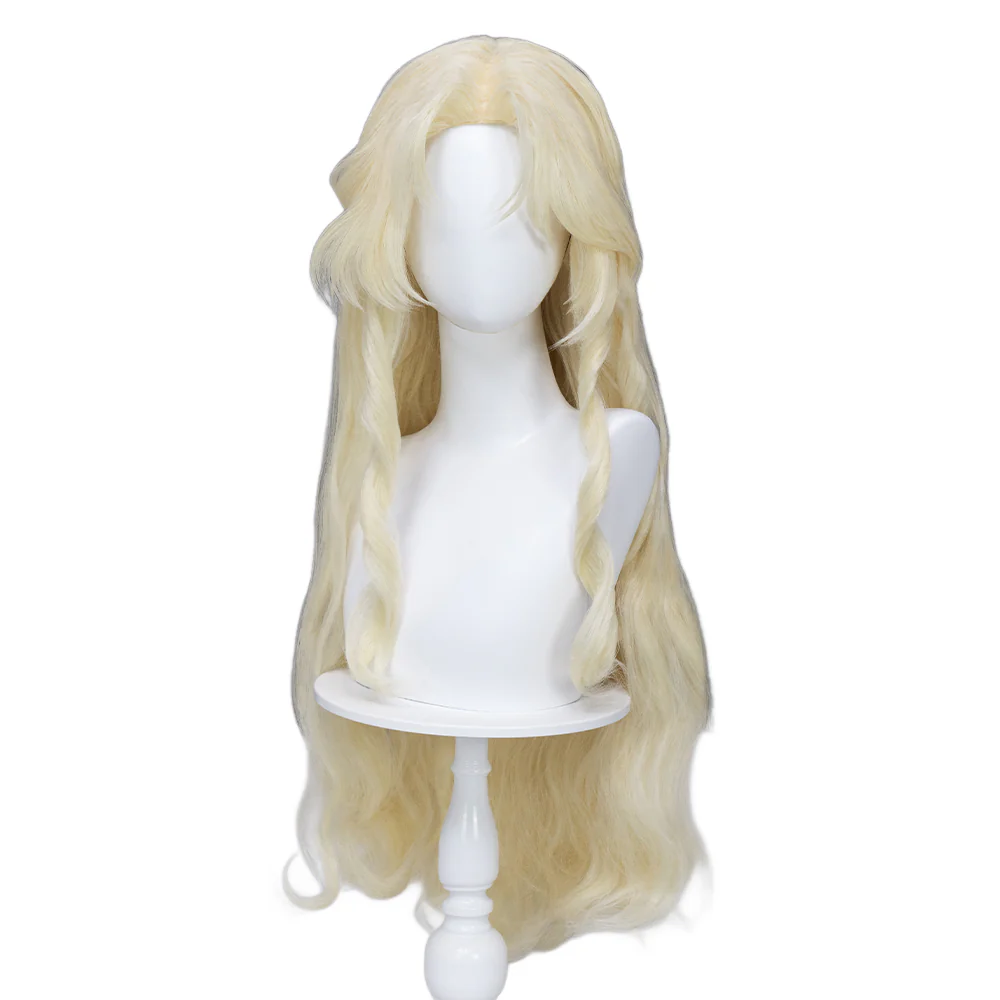 【Ready For Ship】DokiDoki Anime Cosplay Women Vermmouth Wig Long Curly Blond Hair - Image 2