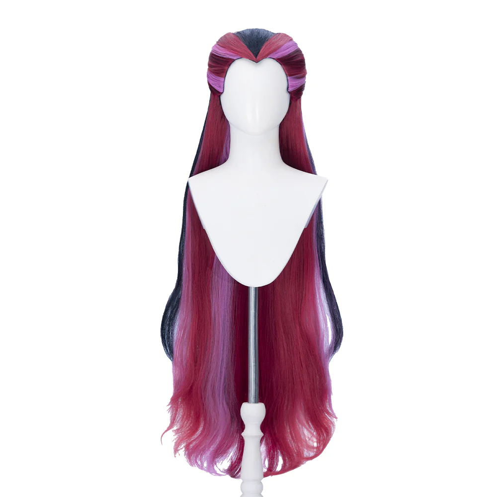 【Ready For Ship】DokiDoki Anime Cosplay Women Wig Long Curly Purple Pink Red Black Hair - Image 5