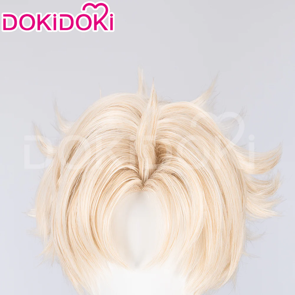 【Ready For Ship】DokiDoki Anime DDD Cosplay Cosplay Wig Short Blonde Hair - Image 4