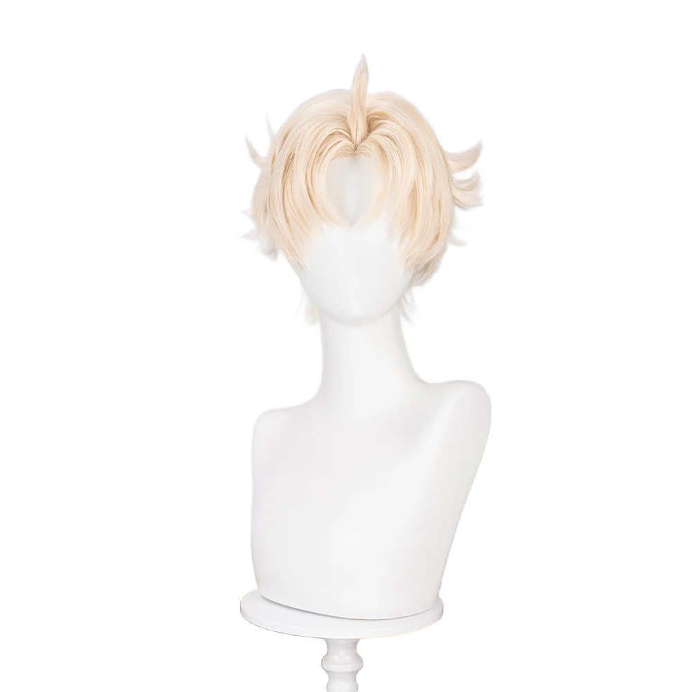 【Ready For Ship】DokiDoki Anime DDD Cosplay Cosplay Wig Short Blonde Hair - Image 5