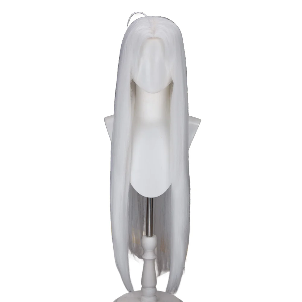 【Partially Ready For Ship】DokiDoki Anime DDD Cosplay Wig / Glasses / Eyepatch / Earrings  Long Straight White Hair - Image 11