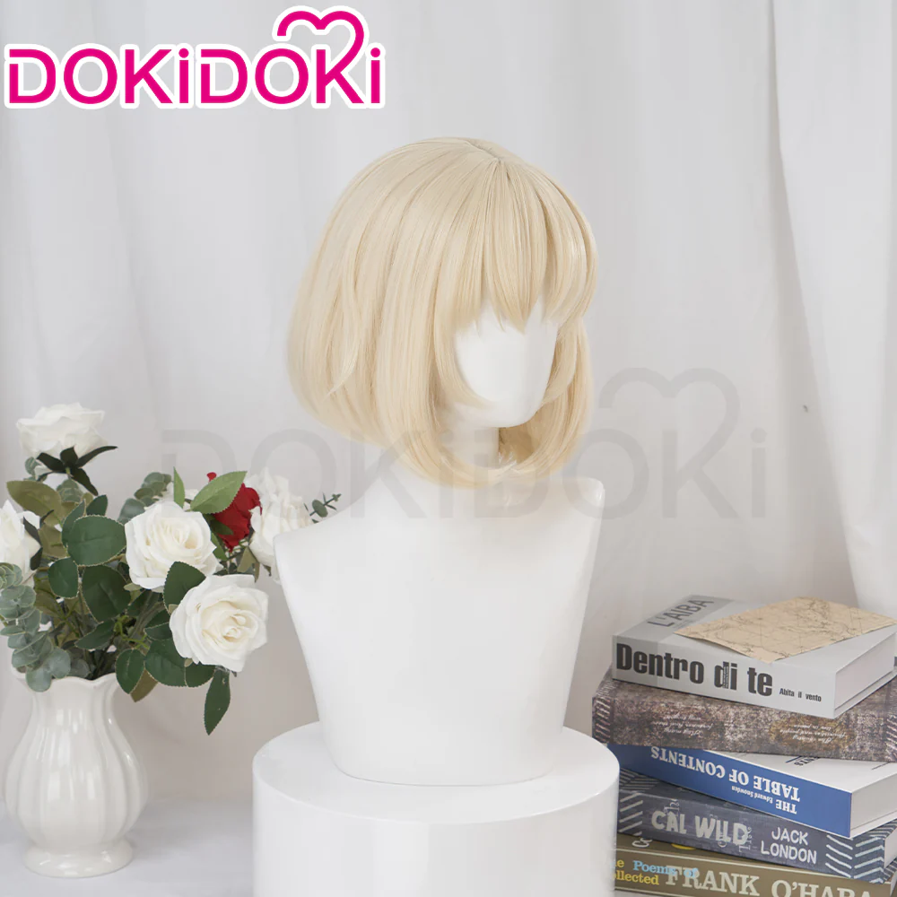 【Ready For Ship】DokiDoki Anime Delicious in Dungeon Cosplay Falin Wig Short Off-White/ Grey Wig Dungeon Meshi - Image 3