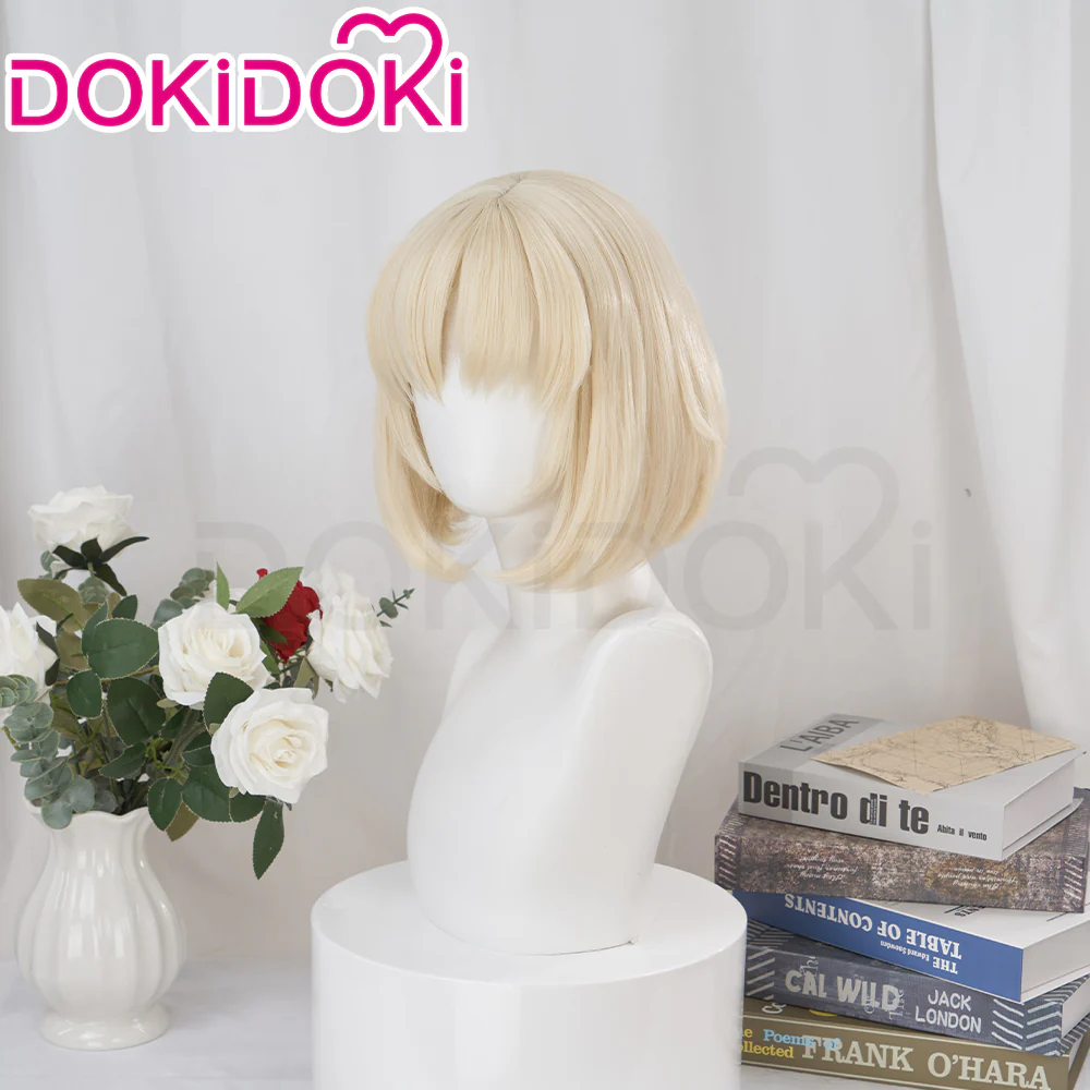 【Ready For Ship】DokiDoki Anime Delicious in Dungeon Cosplay Falin Wig Short Off-White/ Grey Wig Dungeon Meshi - Image 4