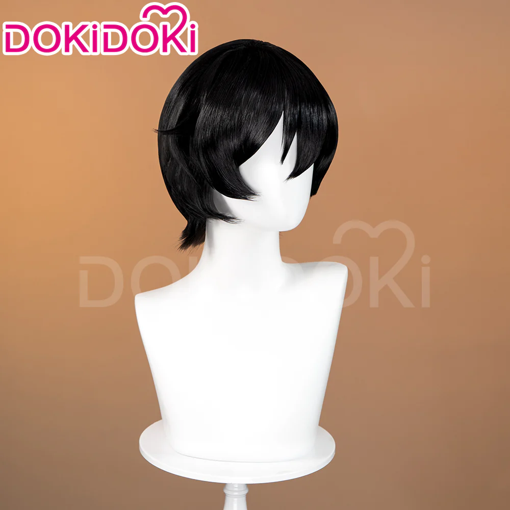 【Ready For Ship】DokiDoki Anime Delicious in Dungeon Cosplay Izutsumi Wig / Ears / Tail Short Straight Black Wig Dungeon Meshi - Image 3
