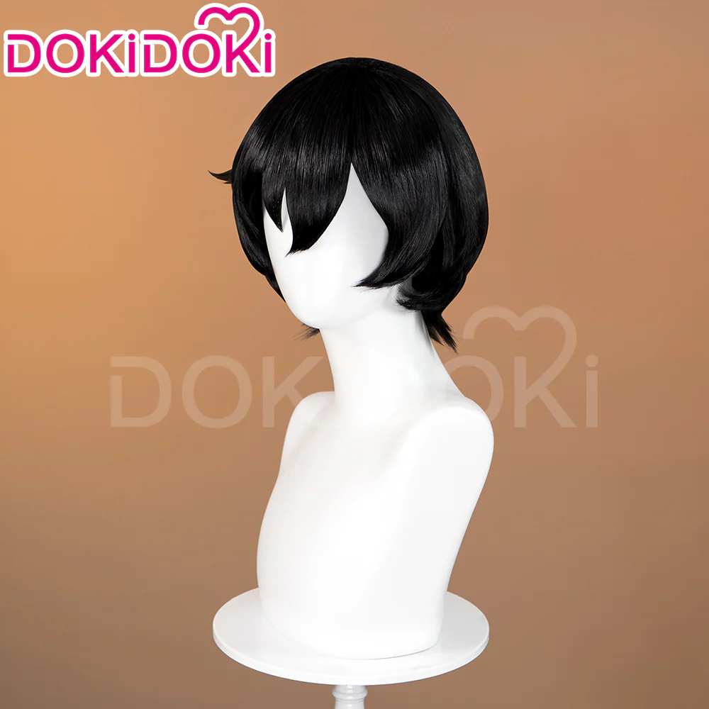 【Ready For Ship】DokiDoki Anime Delicious in Dungeon Cosplay Izutsumi Wig / Ears / Tail Short Straight Black Wig Dungeon Meshi - Image 4