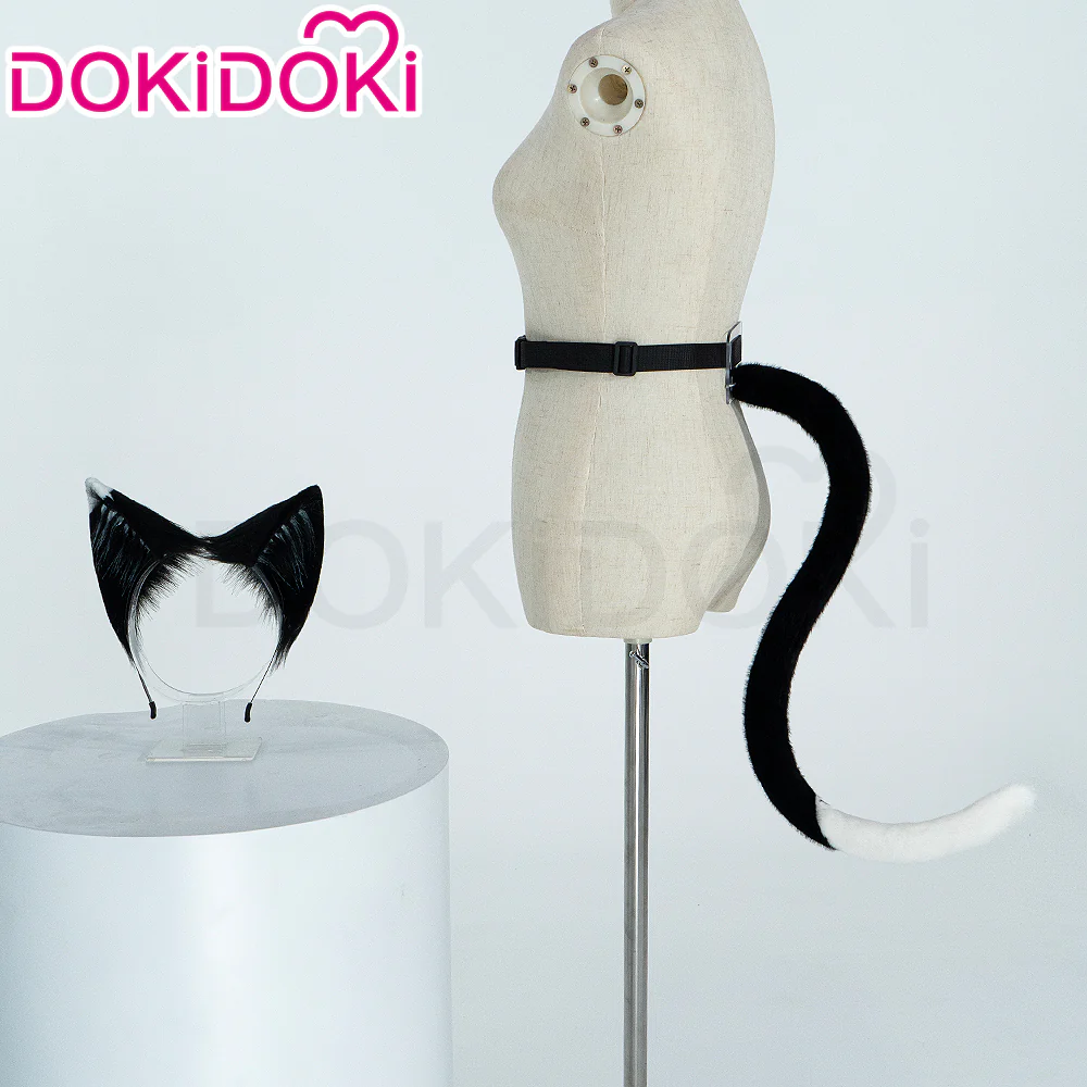 【Ready For Ship】DokiDoki Anime Delicious in Dungeon Cosplay Izutsumi Wig / Ears / Tail Short Straight Black Wig Dungeon Meshi - Image 7