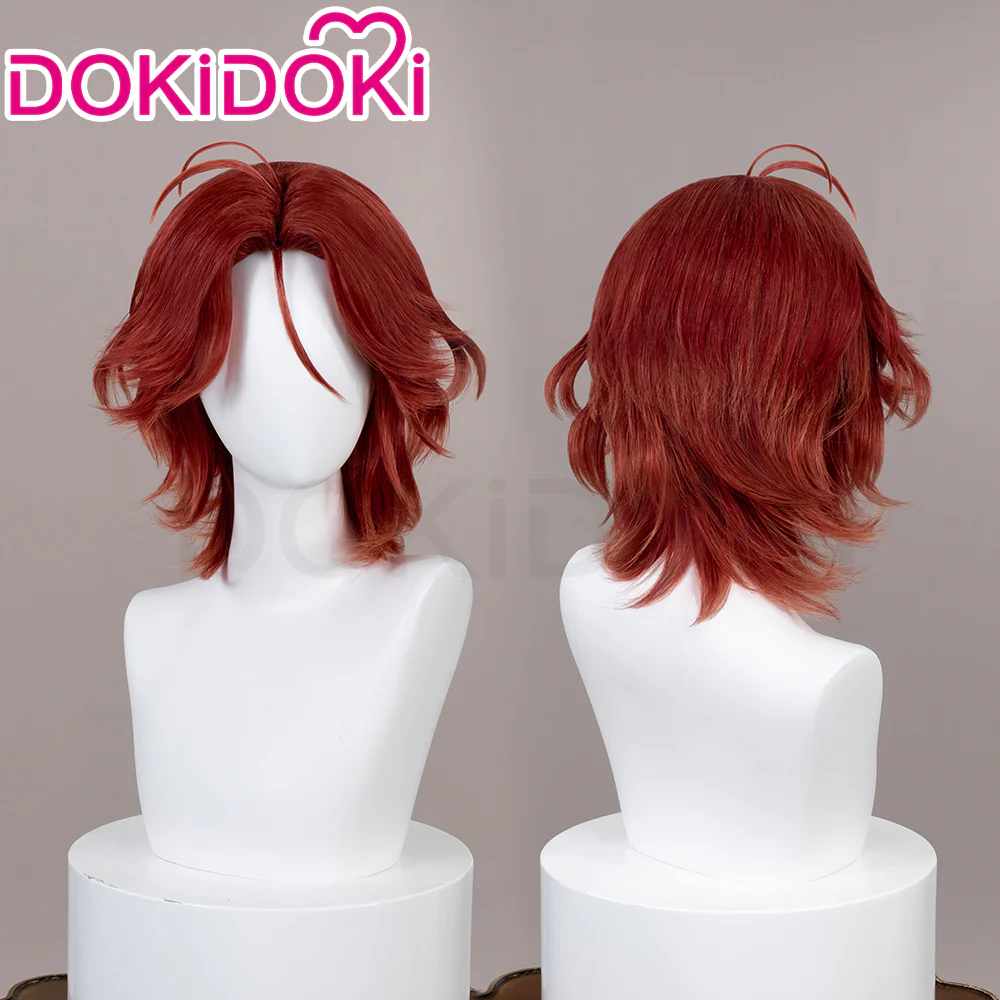 【Ready For Ship】DokiDoki Anime Diabolik Lovers Cosplay Laito Sakamaki Wig Brown Short Middle Part Hair