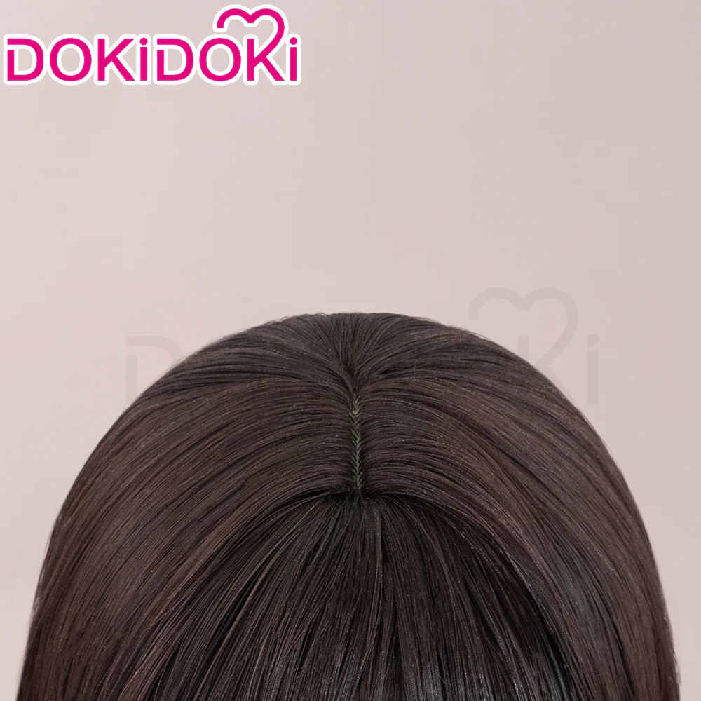 【Ready For Ship】DokiDoki Anime Fate/strange Fake Cosplay Ayaka Sajyou Wig Short Straight Brown Hair - Image 4