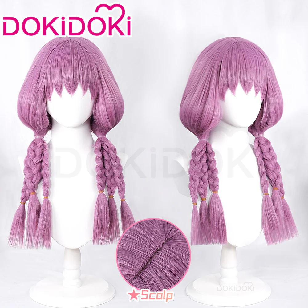 【Ready For Ship】DokiDoki Anime Cosplay Wig Long Purple Hair Double Braids