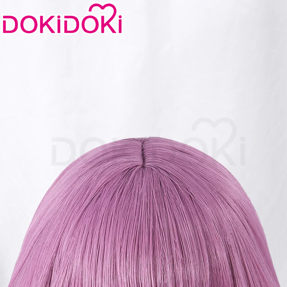 【Ready For Ship】DokiDoki Anime Cosplay Wig Long Purple Hair Double Braids - Image 4