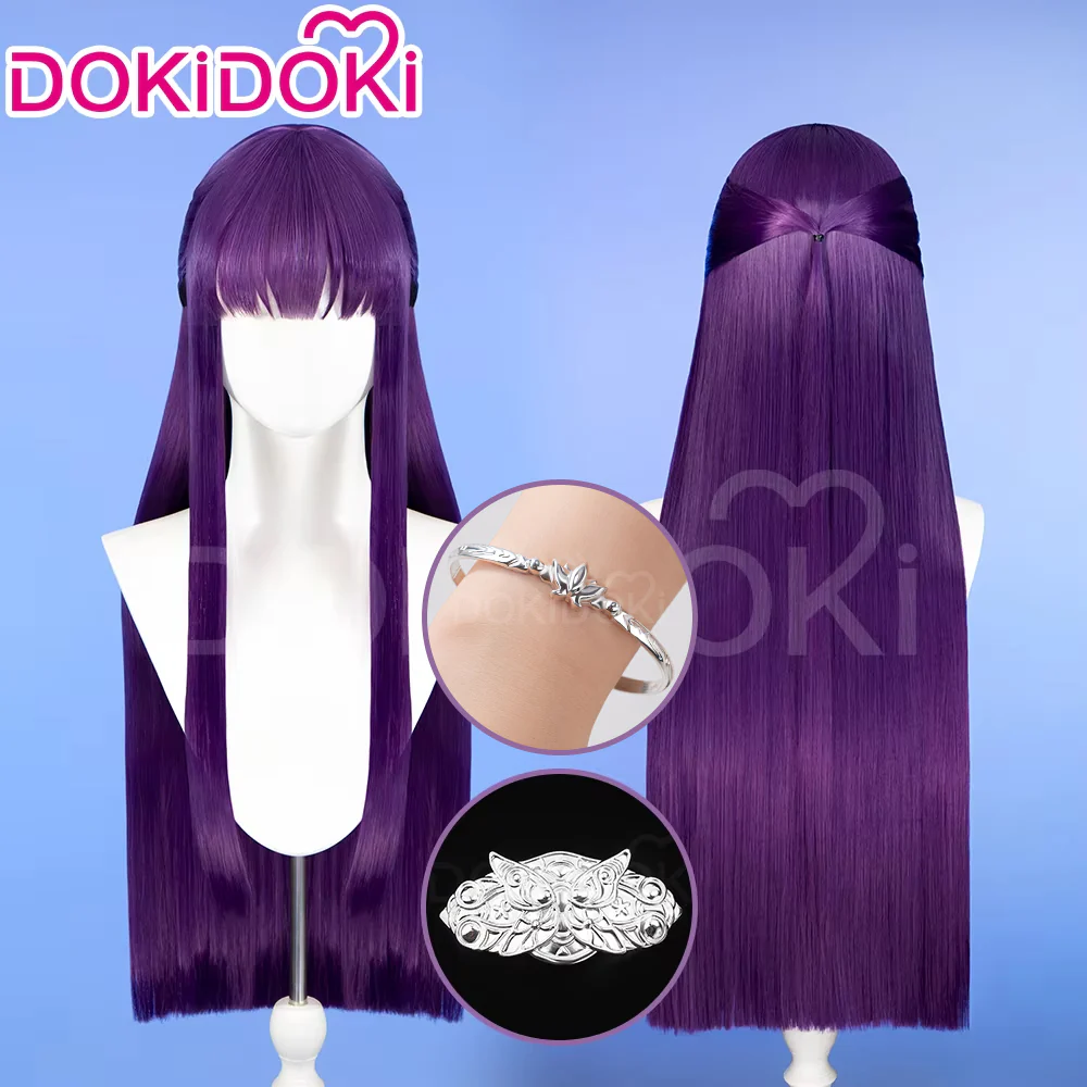 【Partial Ready For Ship】DokiDoki Anime Cosplay Wig / Accessory / Bracelets Long Purple Straight Hair