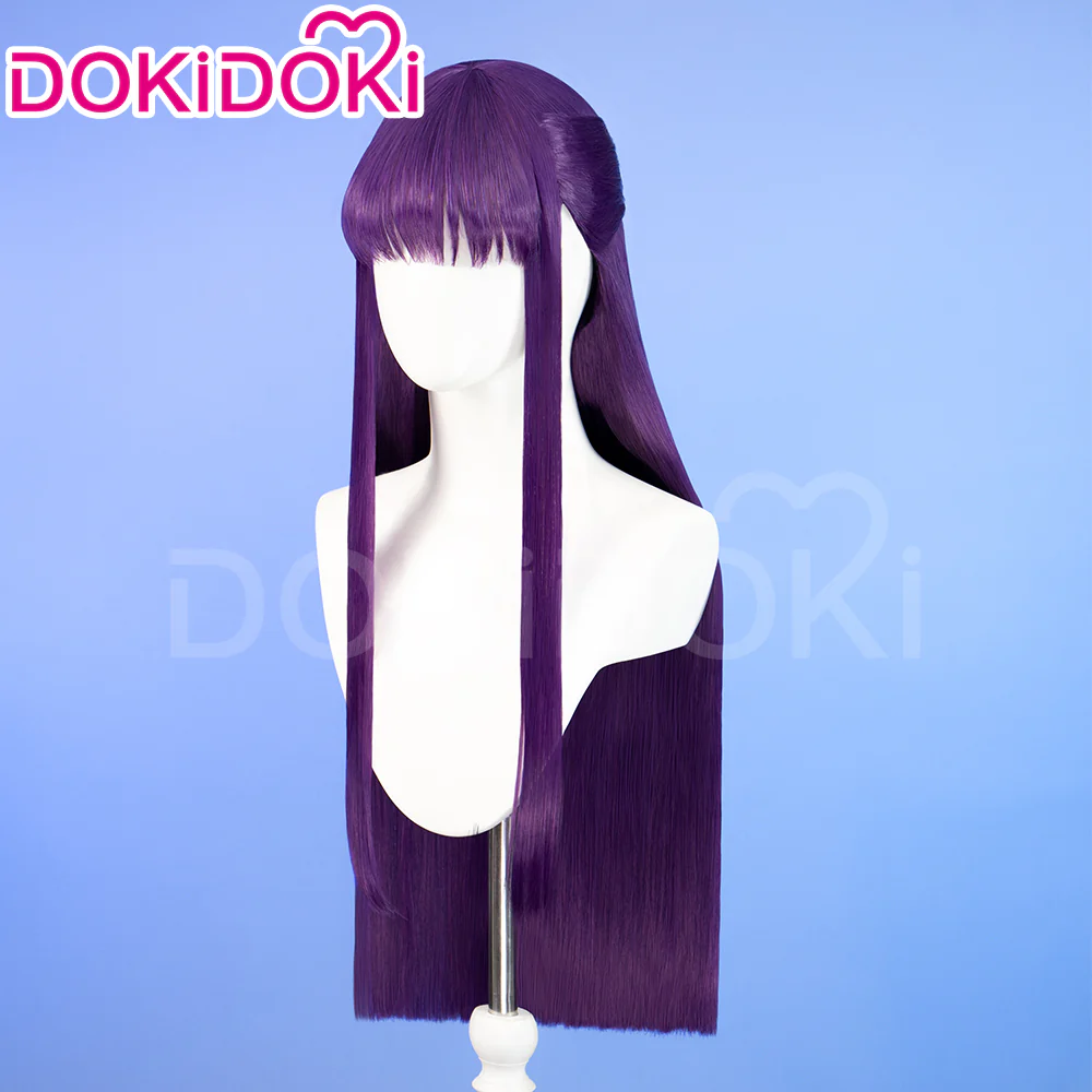 【Partial Ready For Ship】DokiDoki Anime Cosplay Wig / Accessory / Bracelets Long Purple Straight Hair - Image 3