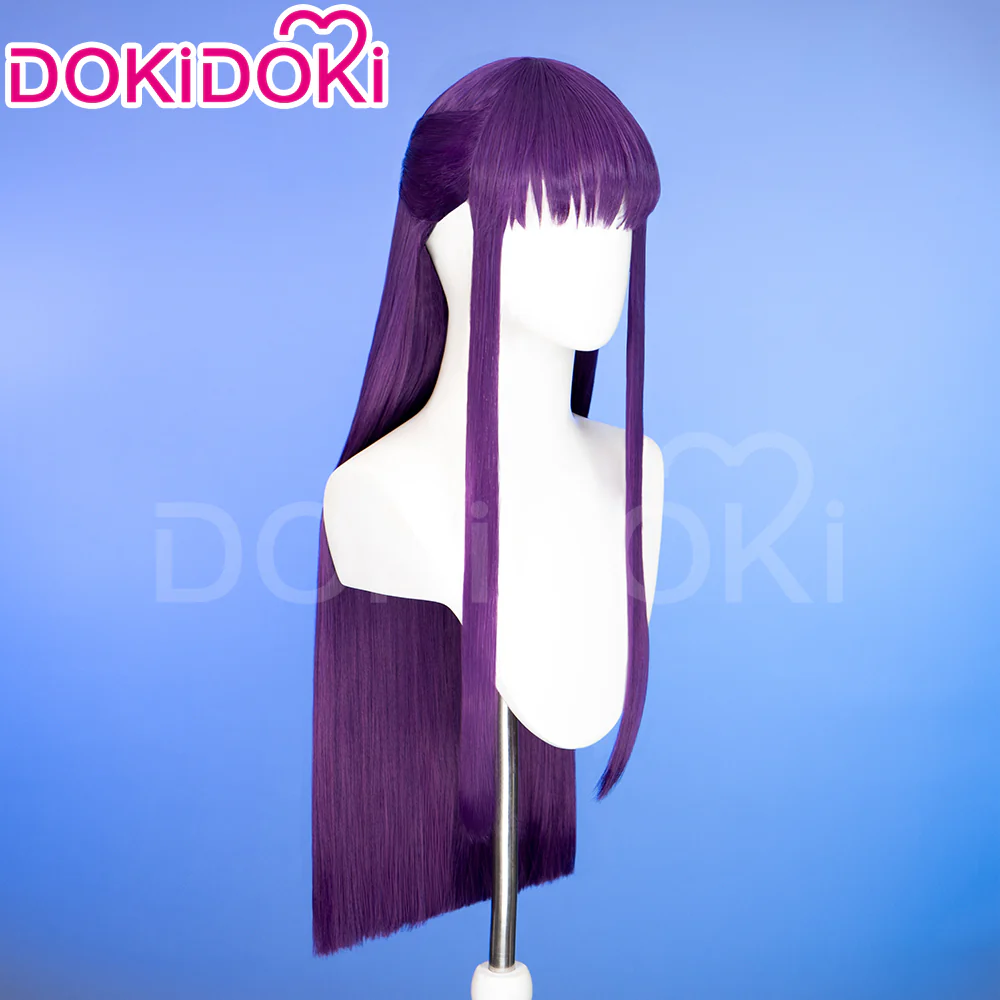 【Partial Ready For Ship】DokiDoki Anime Cosplay Wig / Accessory / Bracelets Long Purple Straight Hair - Image 4