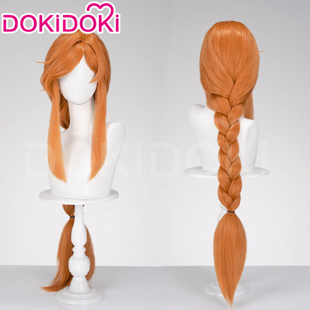 【Ready For Ship】DokiDoki Anime Cosplay Wig Long Straight Orange Hair