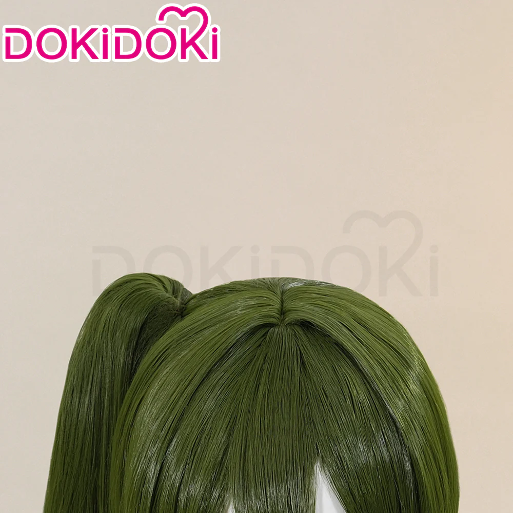 【Ready For Ship】DokiDoki Anime Cosplay Wig Green Hair Side Ponytail - Image 4