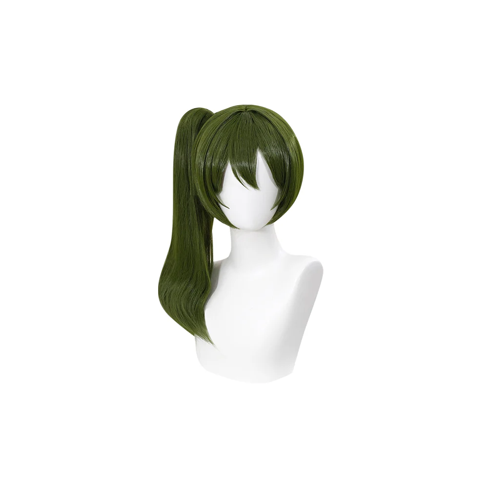 【Ready For Ship】DokiDoki Anime Cosplay Wig Green Hair Side Ponytail - Image 5