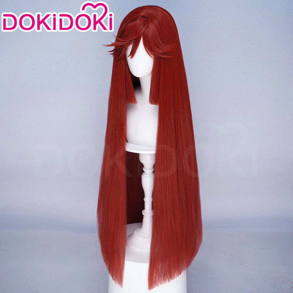 DokiDoki Anime GACHIAKUTA Cosplay Riyo Reaper Wig Long Red Hair Fishtail Braid - Image 16
