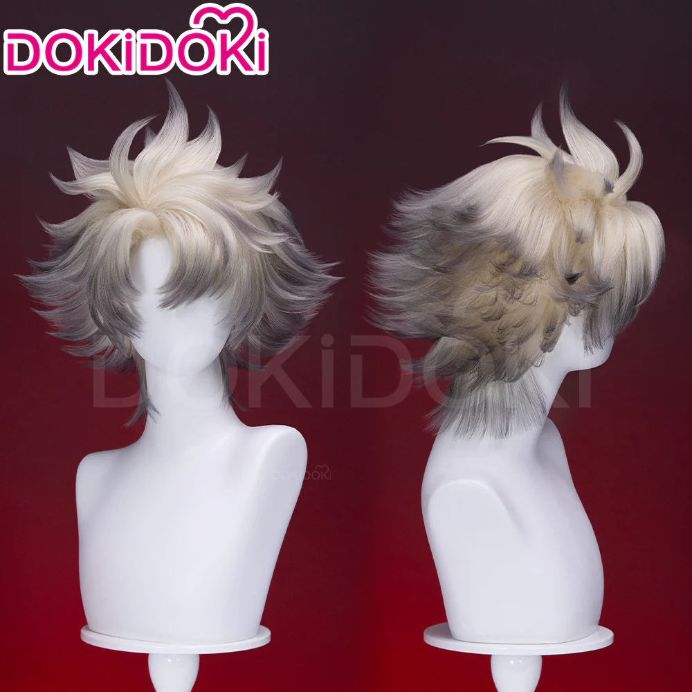 【Ready For Ship】DokiDoki Anime GACHIAKUTA Cosplay Rudo Surebrec Wig Short White Black Hair