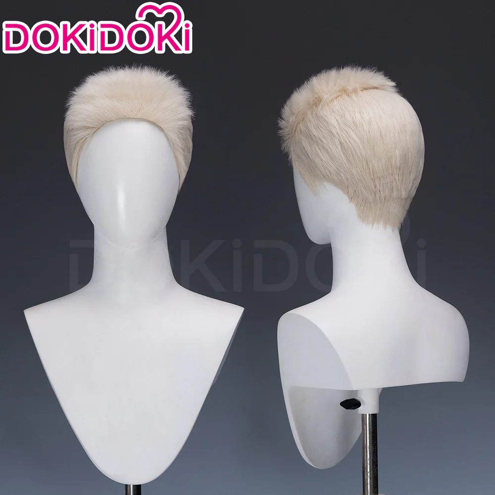 DokiDoki Anime GACHIAKUTA Cosplay Semiu Grier Wig Short White Hair Semyu Guraia