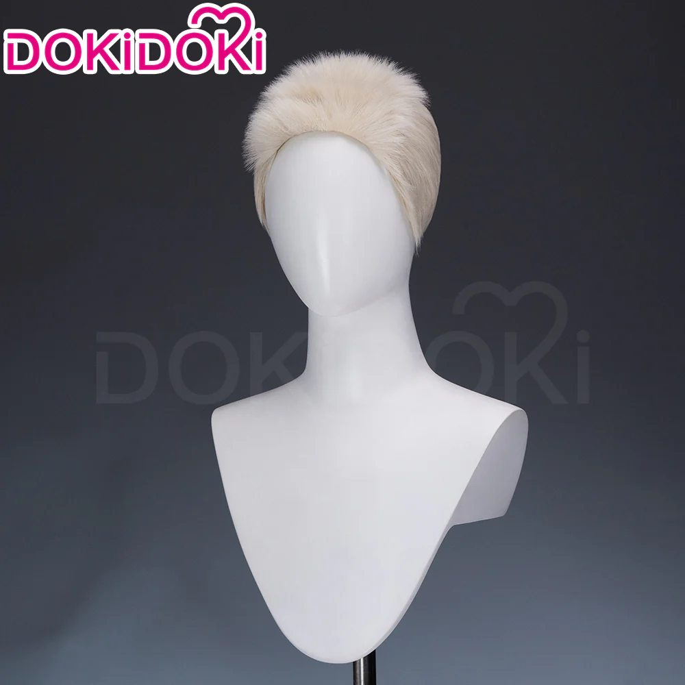 DokiDoki Anime GACHIAKUTA Cosplay Semiu Grier Wig Short White Hair Semyu Guraia - Image 2