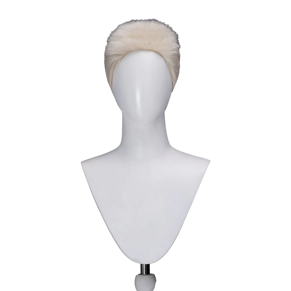 DokiDoki Anime GACHIAKUTA Cosplay Semiu Grier Wig Short White Hair Semyu Guraia - Image 4