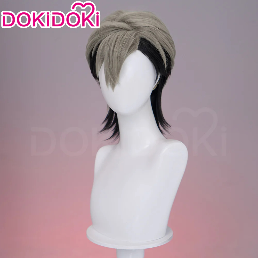 【Partially Ready For Ship】【Front Lace】DokiDoki Anime GACHIAKUTA Cosplay Zanka Nijiku Wig / Mask Short Dark Brown Black Hair Mullet - Image 10