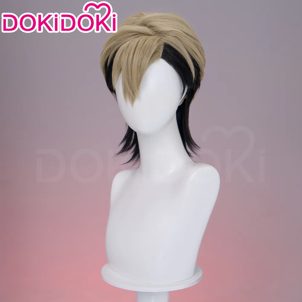 【Partially Ready For Ship】【Front Lace】DokiDoki Anime GACHIAKUTA Cosplay Zanka Nijiku Wig / Mask Short Dark Brown Black Hair Mullet - Image 5