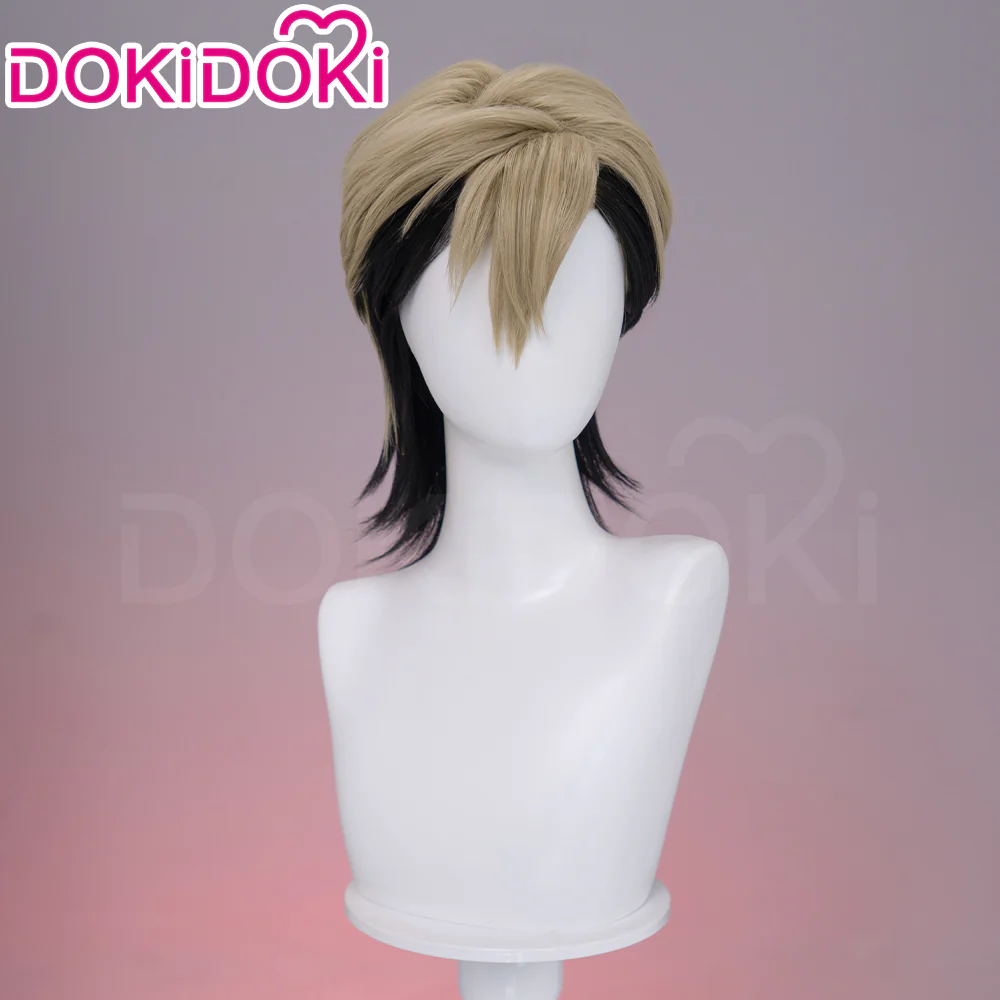 【Partially Ready For Ship】【Front Lace】DokiDoki Anime GACHIAKUTA Cosplay Zanka Nijiku Wig / Mask Short Dark Brown Black Hair Mullet - Image 6