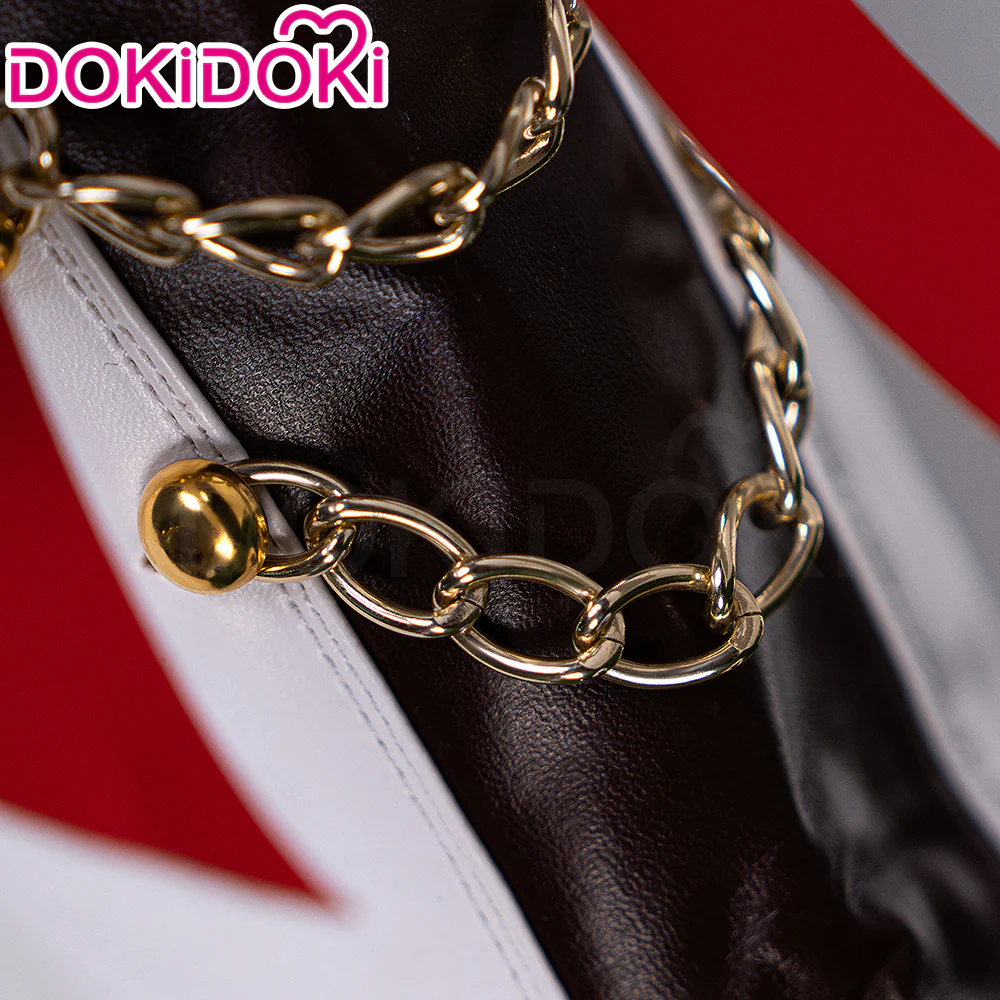 【Partially Ready For Ship】DokiDoki Anime Game Cosplay Women Shoes White Red Black Boots - Image 4