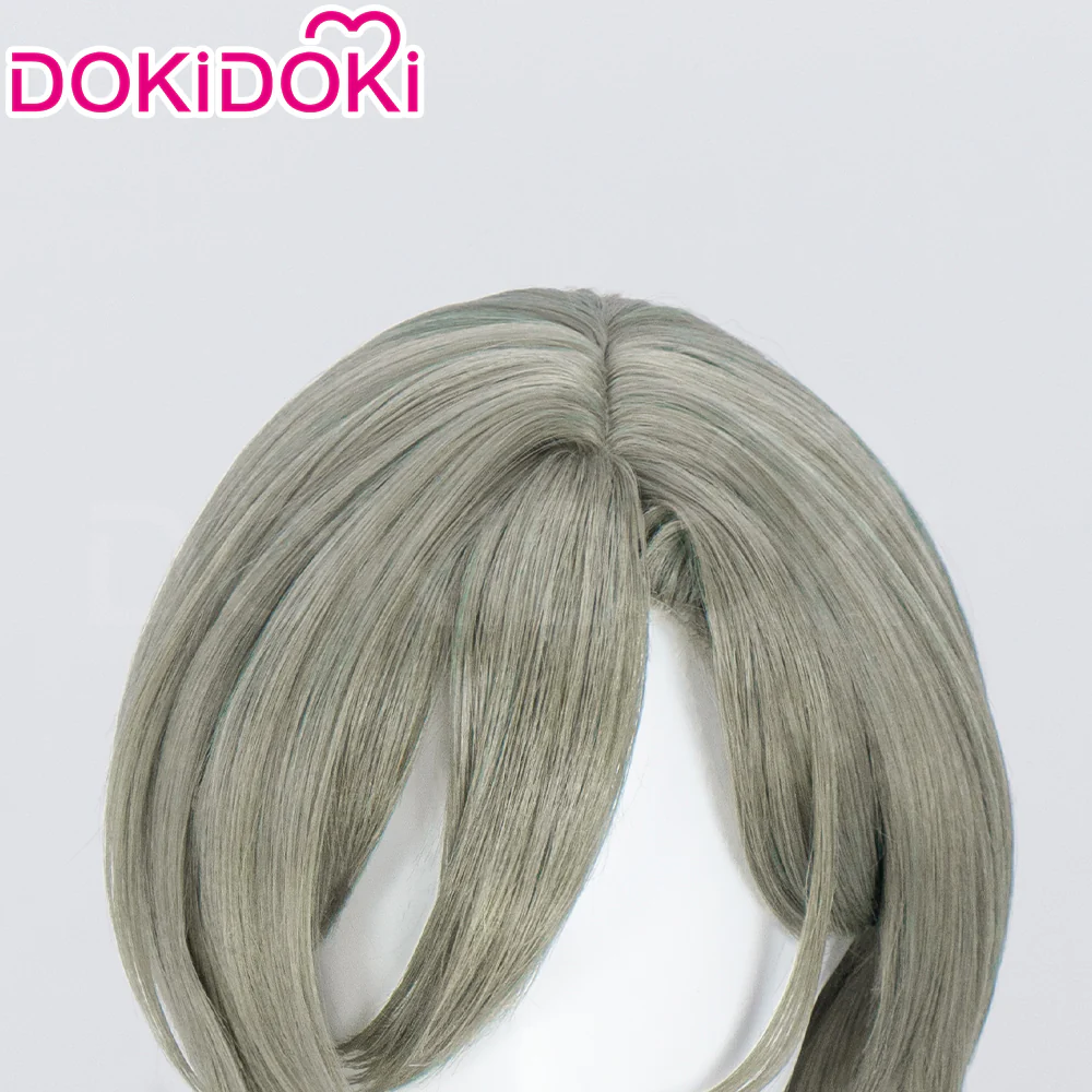 【Ready For Ship】DokiDoki Anime GIRLS BAND CRY Cosplay Rupa Wig Short Straight Gray Olive Hair GBC - Image 4