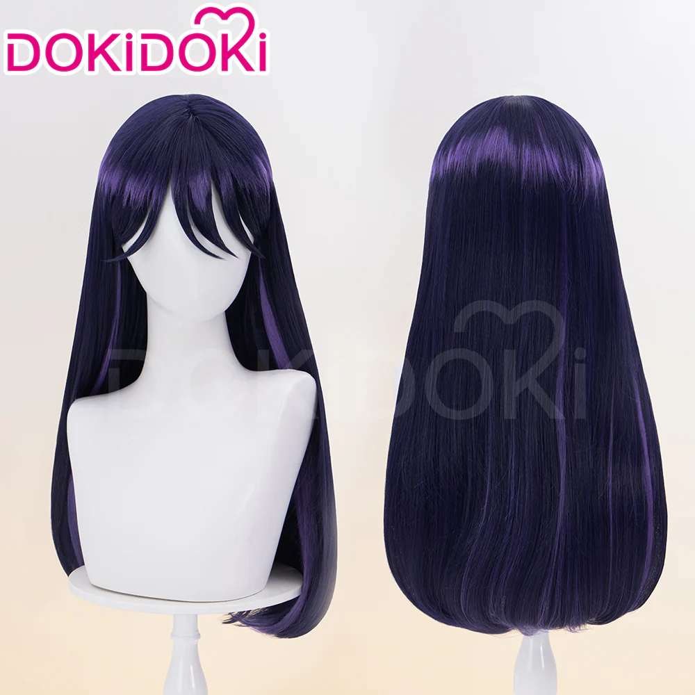 【Ready For Ship】DokiDoki Anime  Cosplay Wig Long Straight Blue Hair
