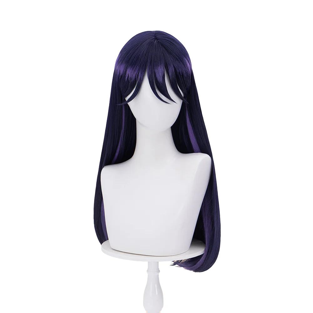 【Ready For Ship】DokiDoki Anime  Cosplay Wig Long Straight Blue Hair - Image 4