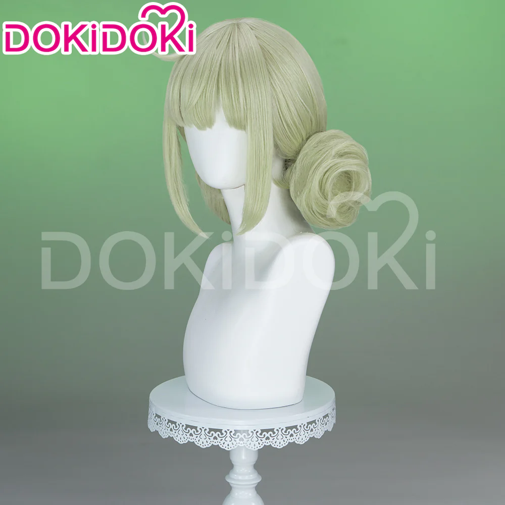 【Ready For Ship】DokiDoki Anime Gushing over Magical Girls Cosplay Aragakiwi Long Curly Green Hair - Image 3