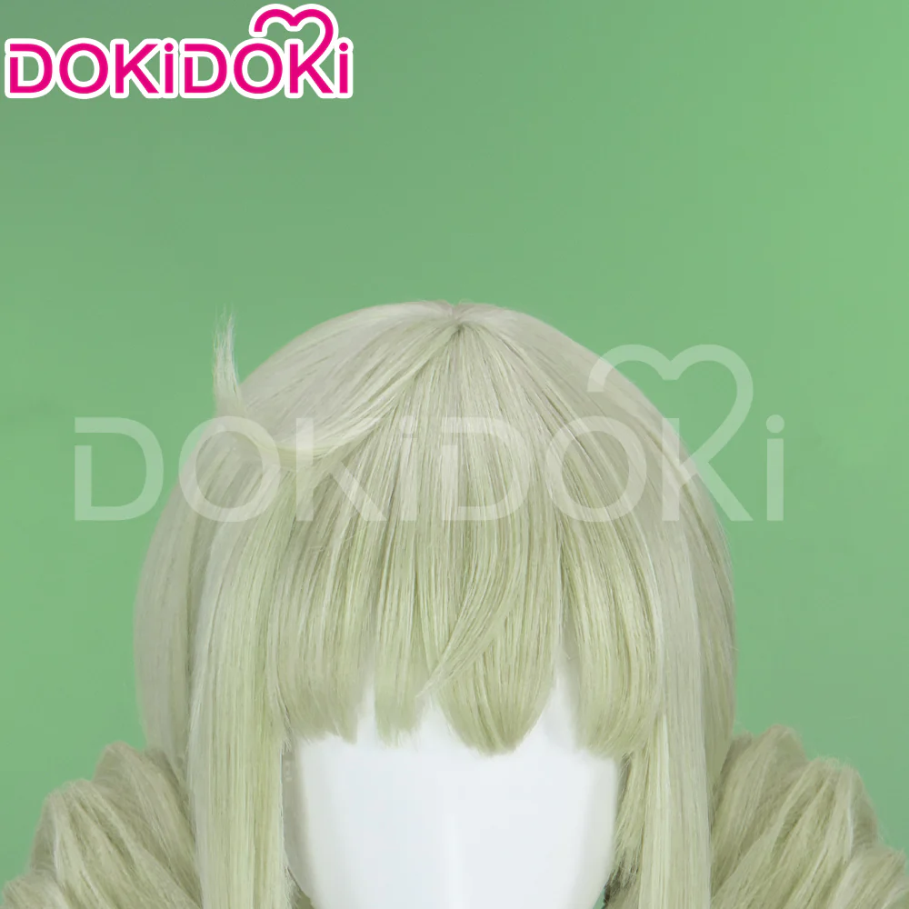 【Ready For Ship】DokiDoki Anime Gushing over Magical Girls Cosplay Aragakiwi Long Curly Green Hair - Image 4