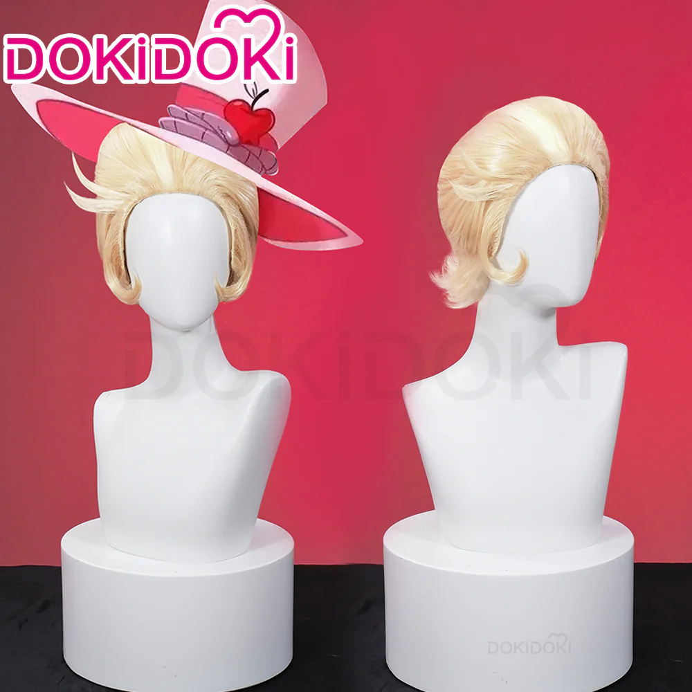 【Ready For Ship】【Front Lace】DokiDoki Anime Hell Hotel Cosplay Wig Short Straight Linen Hair - Image 2