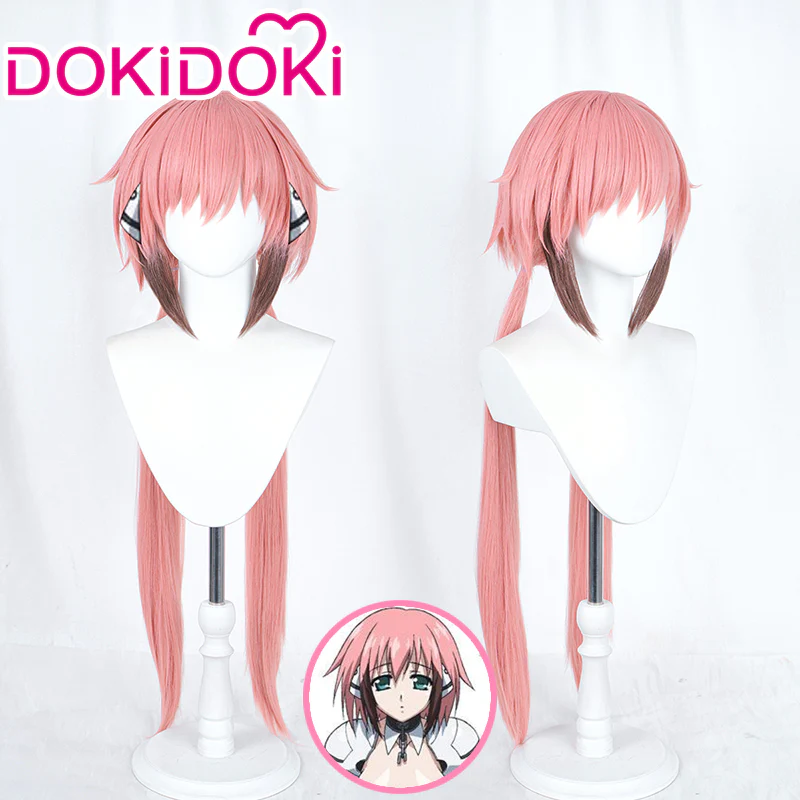 【Ready For Ship】DokiDoki Anime Heaven's Lost Property Cosplay Icarus Wig Long Straight Pink Hair Uranus Queen