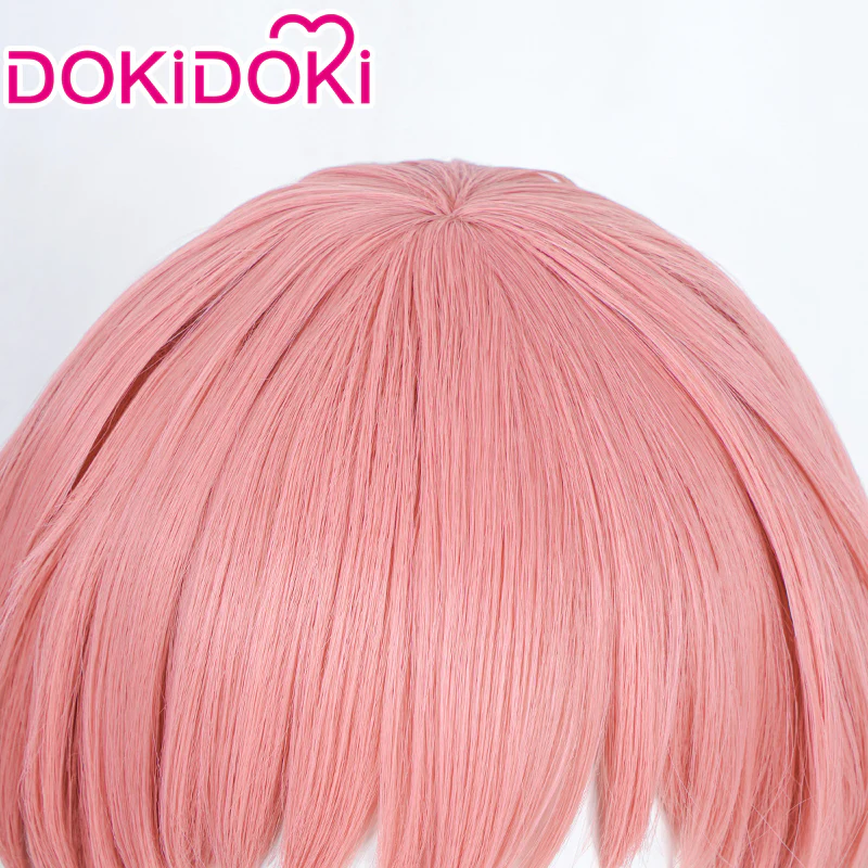 【Ready For Ship】DokiDoki Anime Heaven's Lost Property Cosplay Icarus Wig Long Straight Pink Hair Uranus Queen - Image 4
