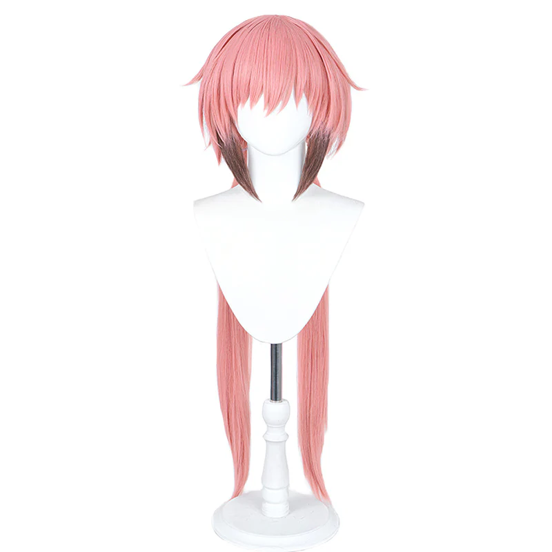 【Ready For Ship】DokiDoki Anime Heaven's Lost Property Cosplay Icarus Wig Long Straight Pink Hair Uranus Queen - Image 5