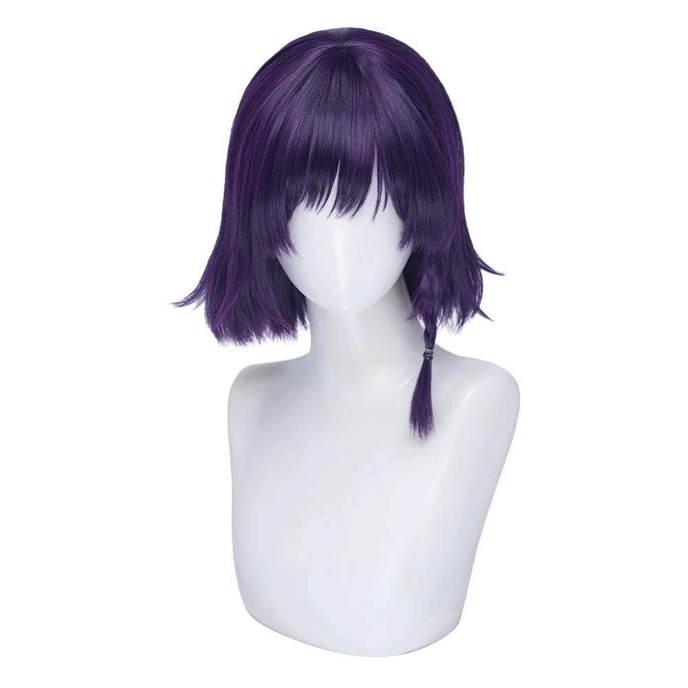 DokiDoki Anime Hell's Paradise: Jigokuraku Cosplay Aza Toma Wig Long Straight Purple Hair - Image 9