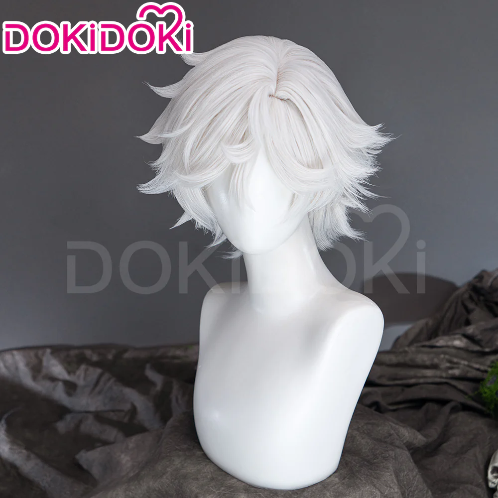 【Ready For Ship】DokiDoki Anime Hell's Paradise: Jigokuraku Cosplay Gabimaru Wig Short White Hair - Image 2
