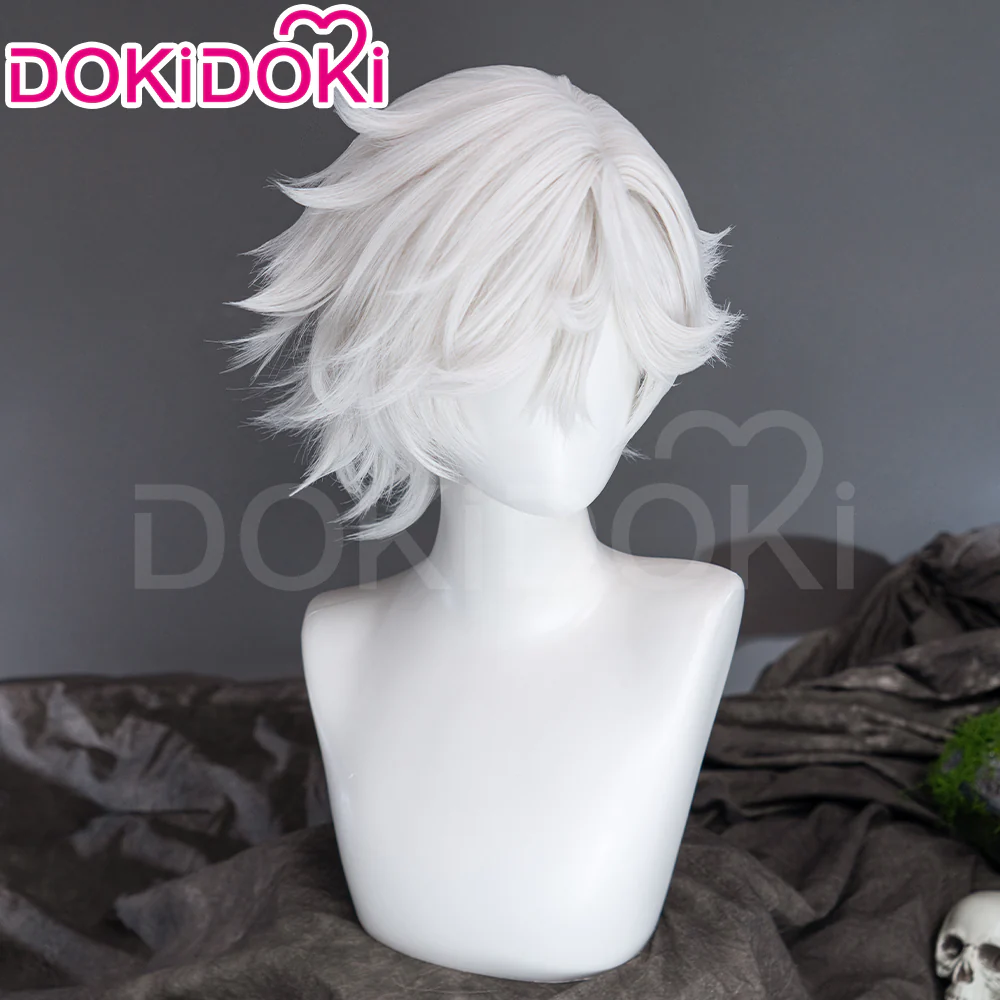 【Ready For Ship】DokiDoki Anime Hell's Paradise: Jigokuraku Cosplay Gabimaru Wig Short White Hair - Image 3