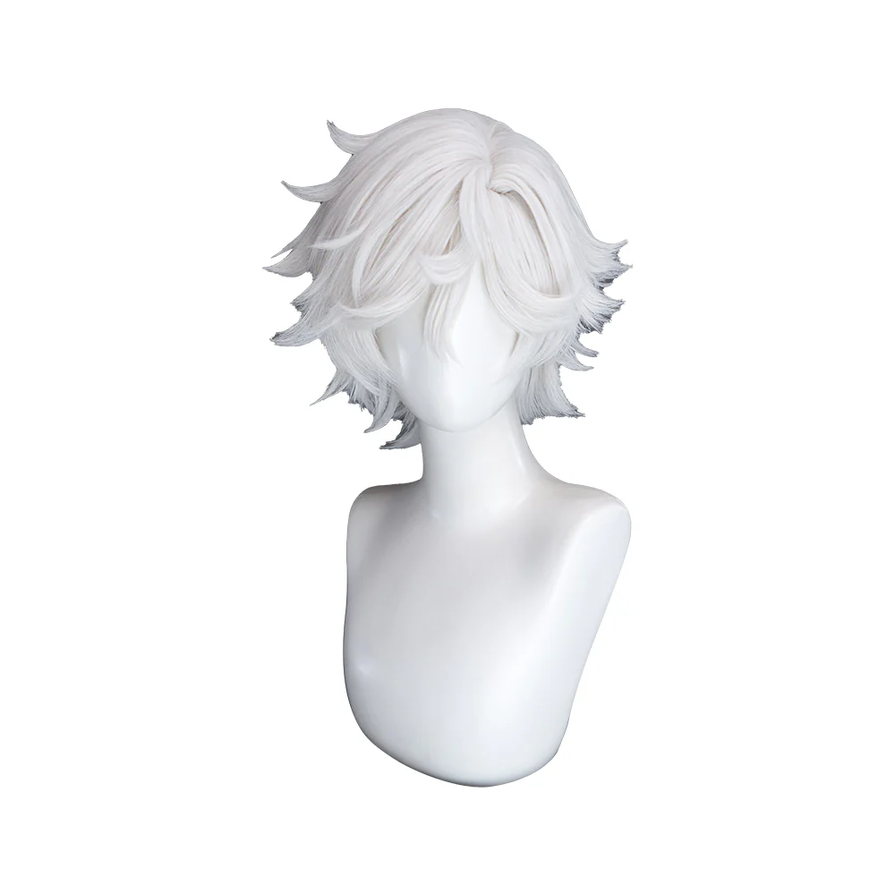 【Ready For Ship】DokiDoki Anime Hell's Paradise: Jigokuraku Cosplay Gabimaru Wig Short White Hair - Image 5