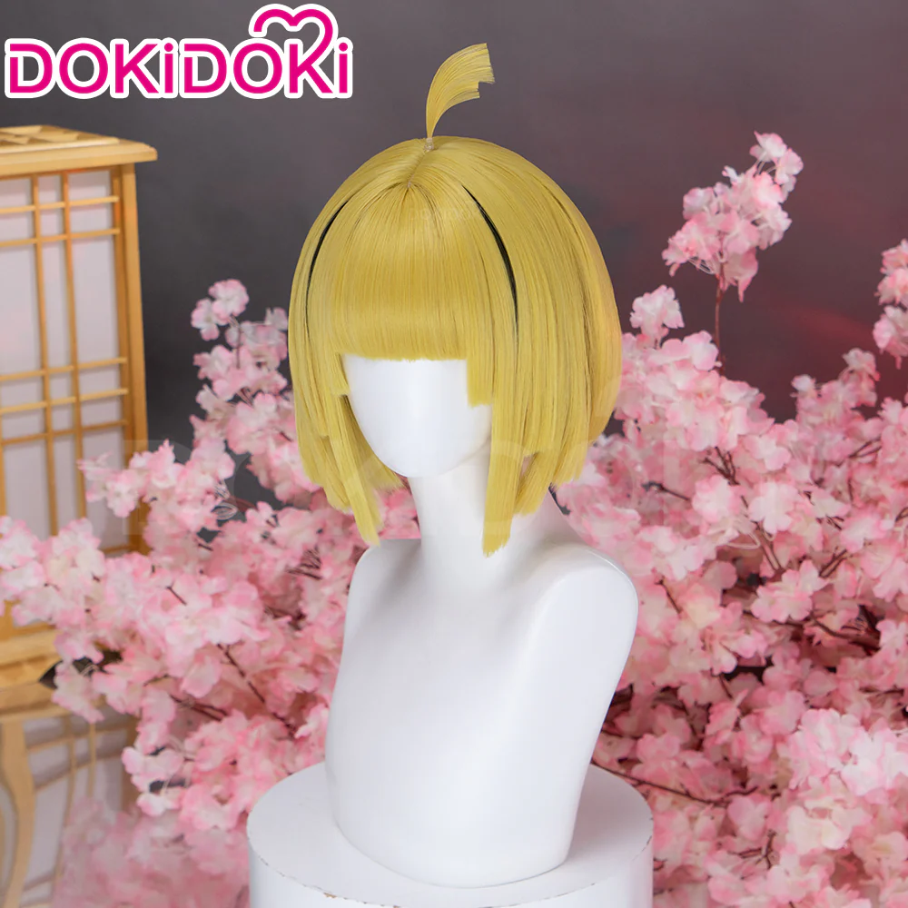 DokiDoki Anime Hell's Paradise: Jigokuraku Cosplay Yamada Asaemon Fuchi Wig Short Straight Blonde Hair - Image 2