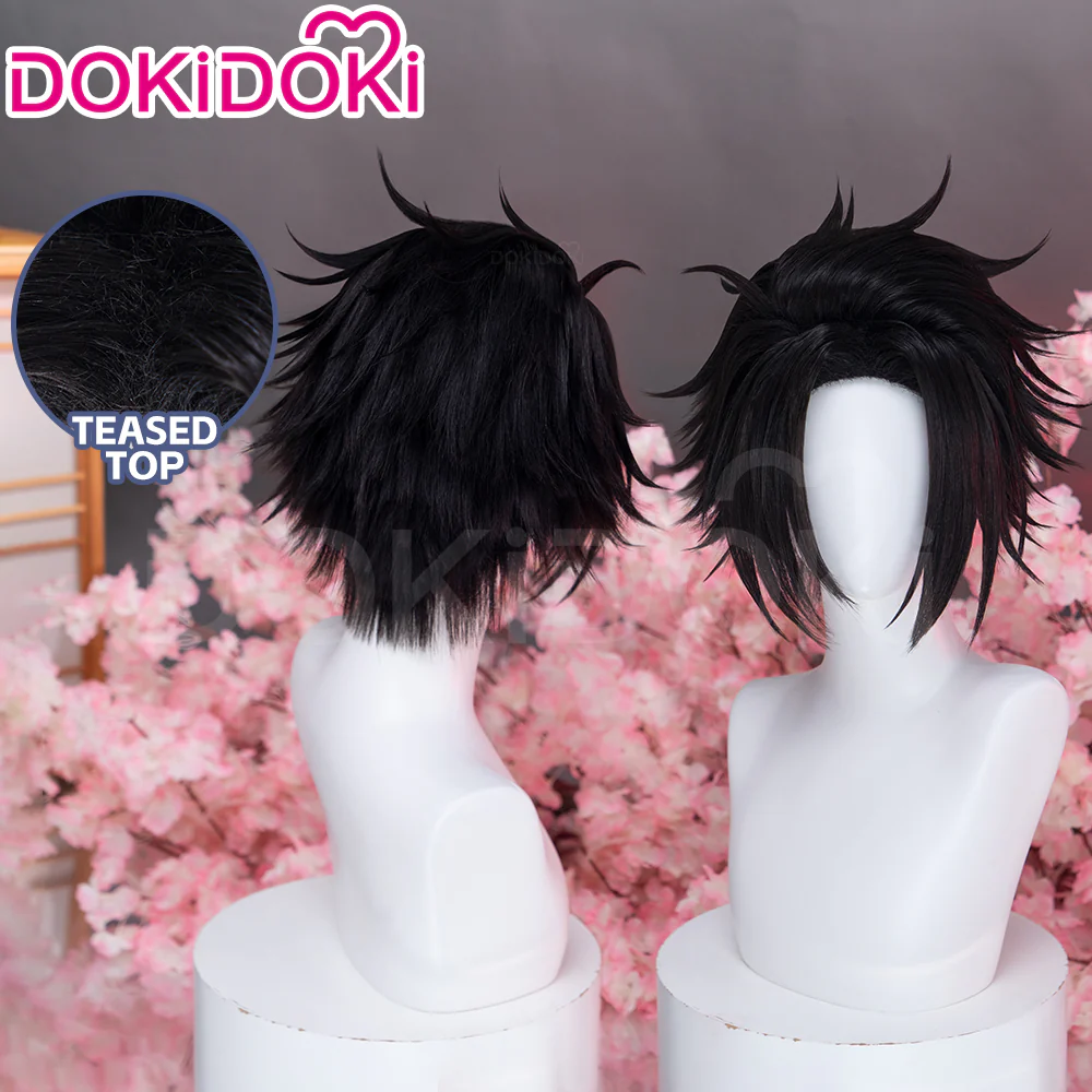DokiDoki Anime Hell's Paradise: Jigokuraku Cosplay Yamada Asaemon Shugen Wig Short Black Hair