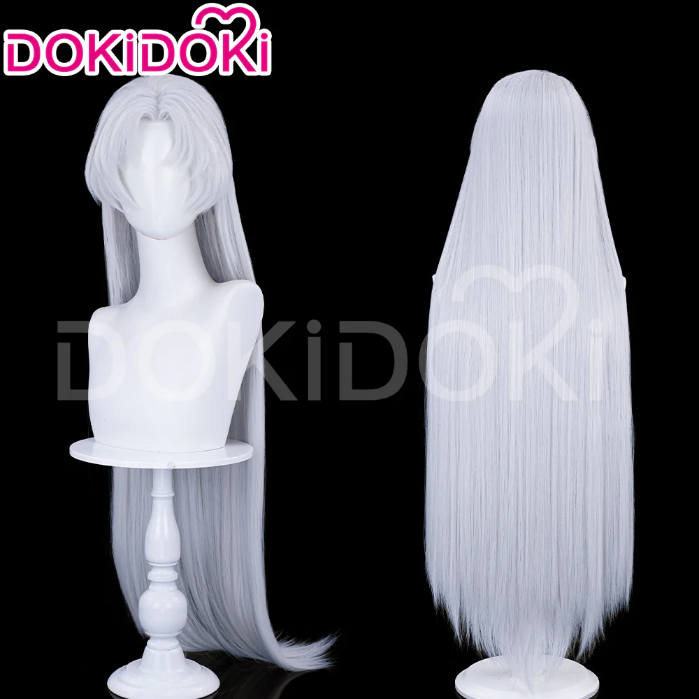 【Ready For Ship】DokiDoki Anime Cosplay Wig Long Straight Silver Men Hair