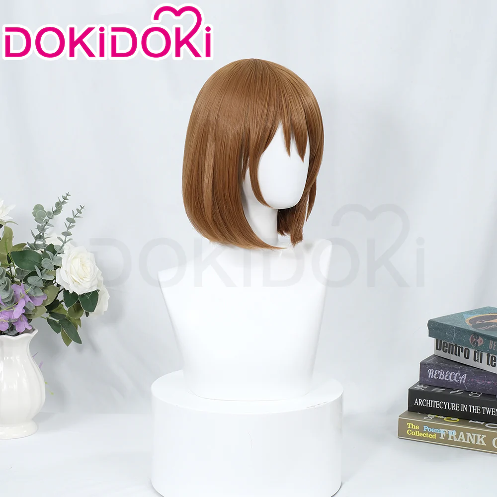 【Ready For Ship】DokiDoki Anime K-ON Cosplay Hirasawa Yui Wig Short Straight Brown Hair - Image 2